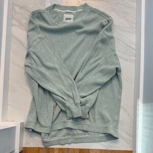 Aerie Women's Light Green Crew Neck Sweater
